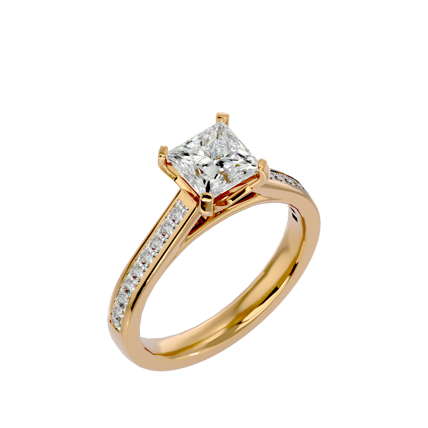 Rhea Princess Solitaire Ring