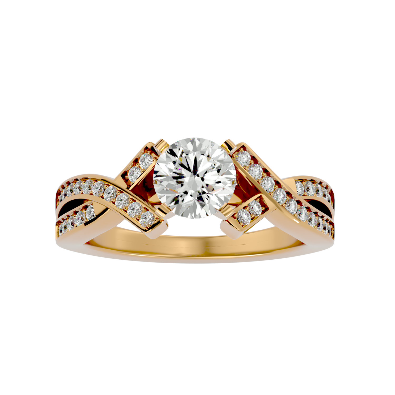 Lina Round Solitaire Ring