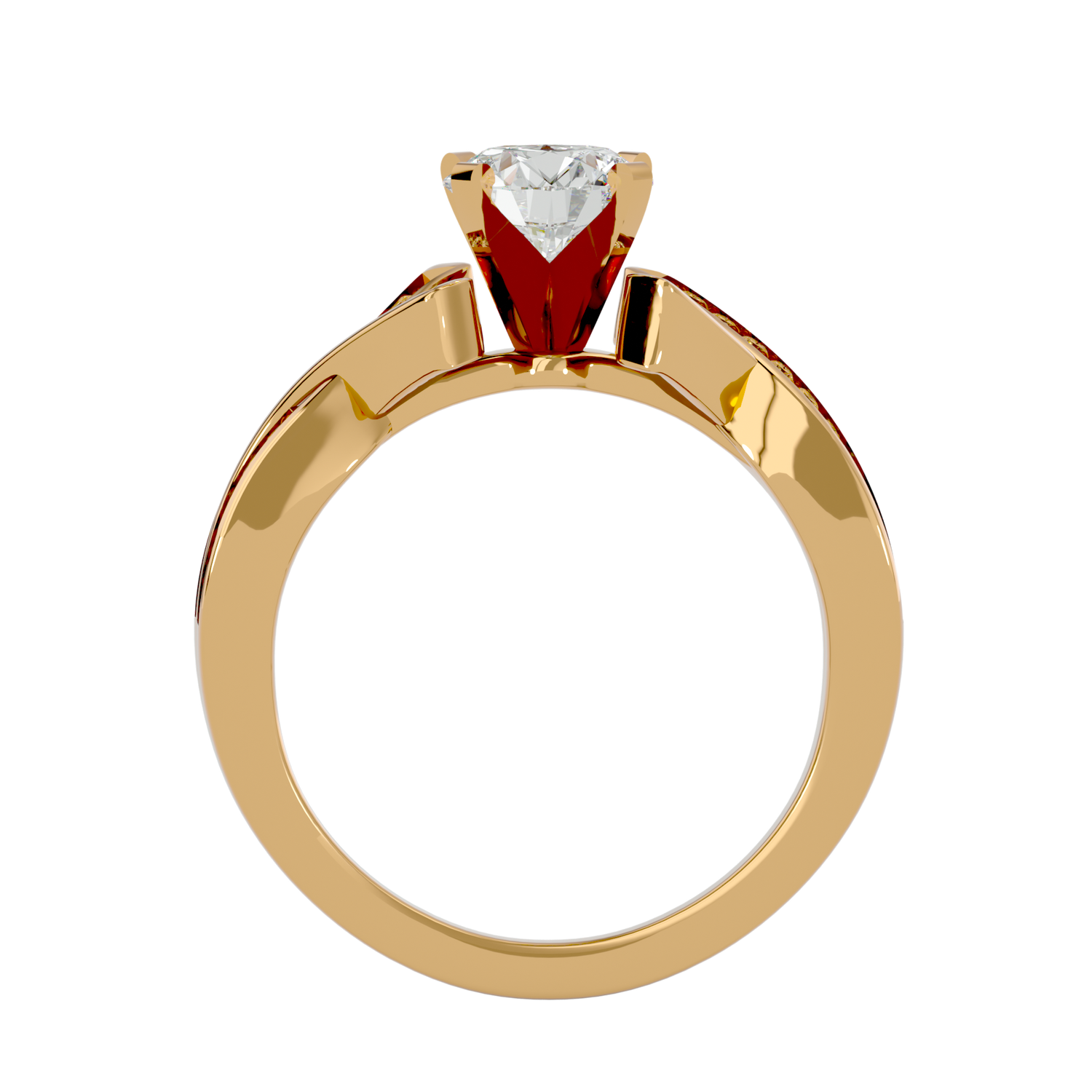 Lina Round Solitaire Ring