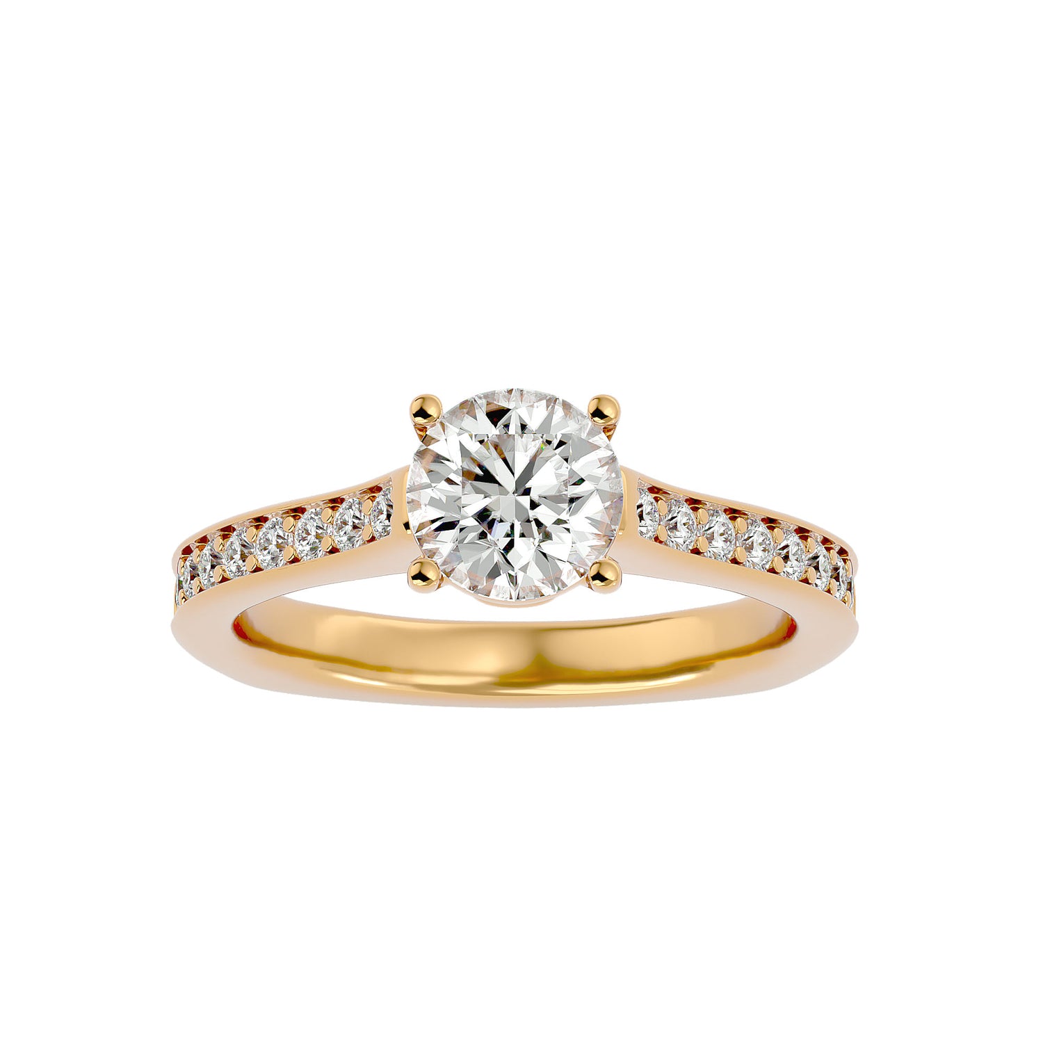 Aubriella Round Solitaire Ring