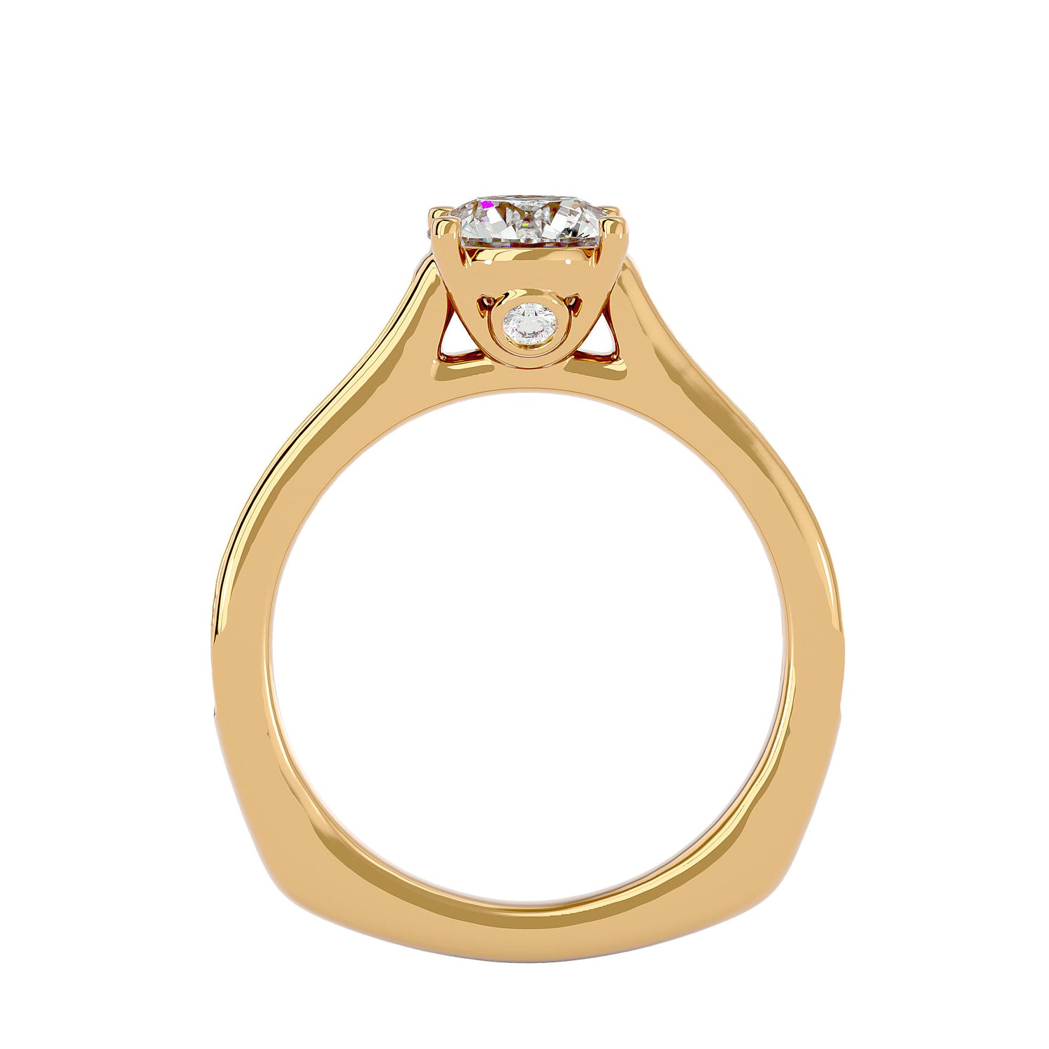 Aubriella Round Solitaire Ring