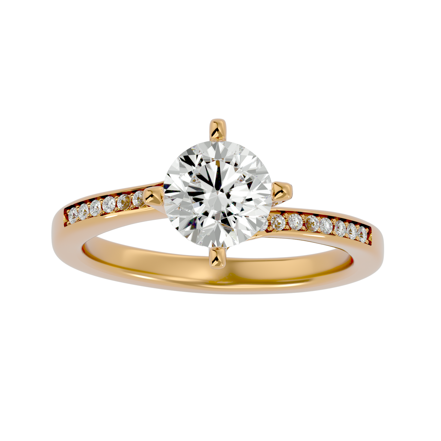 Clare Round Solitaire Ring