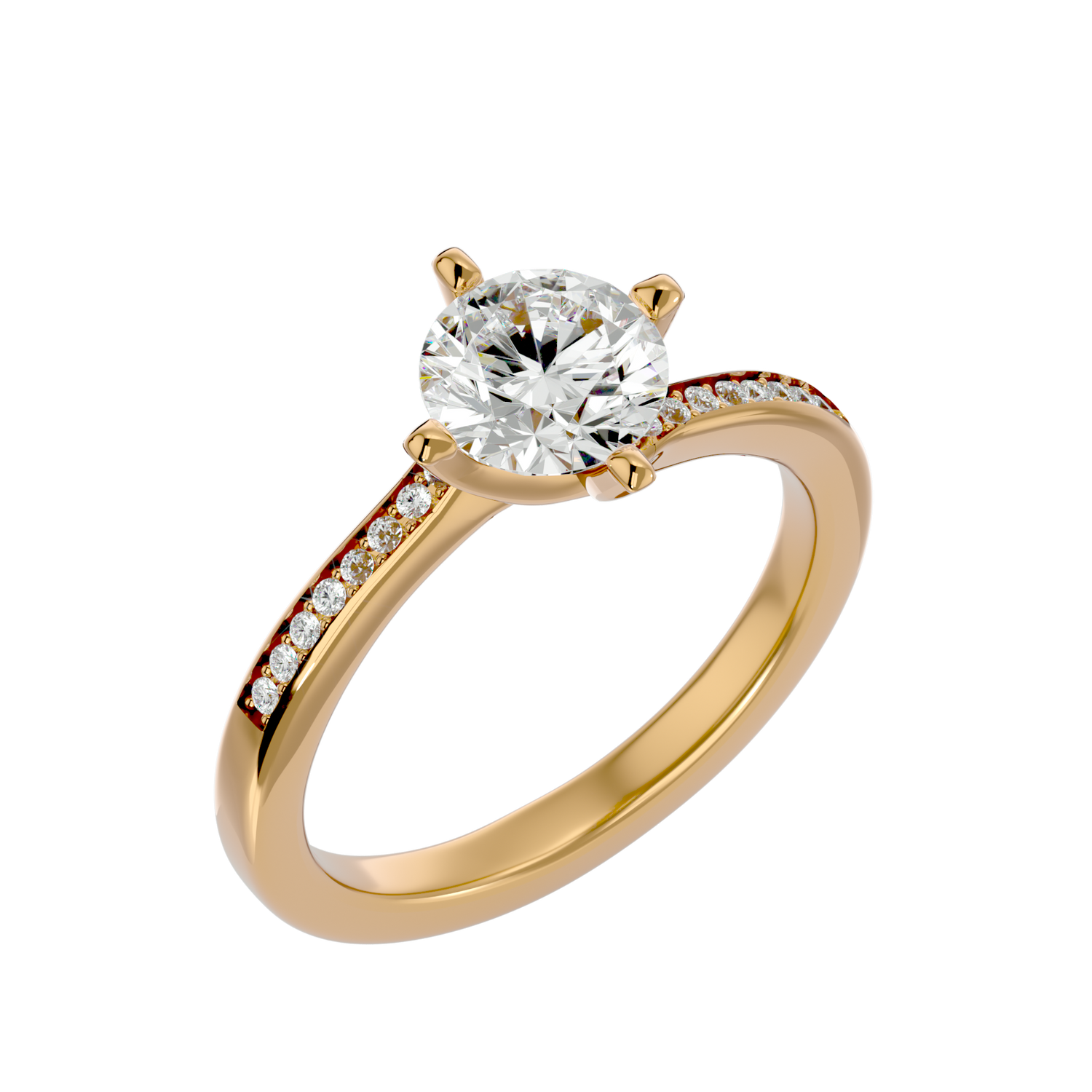 Clare Round Solitaire Ring