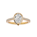 Jenesis Pear Solitaire Ring