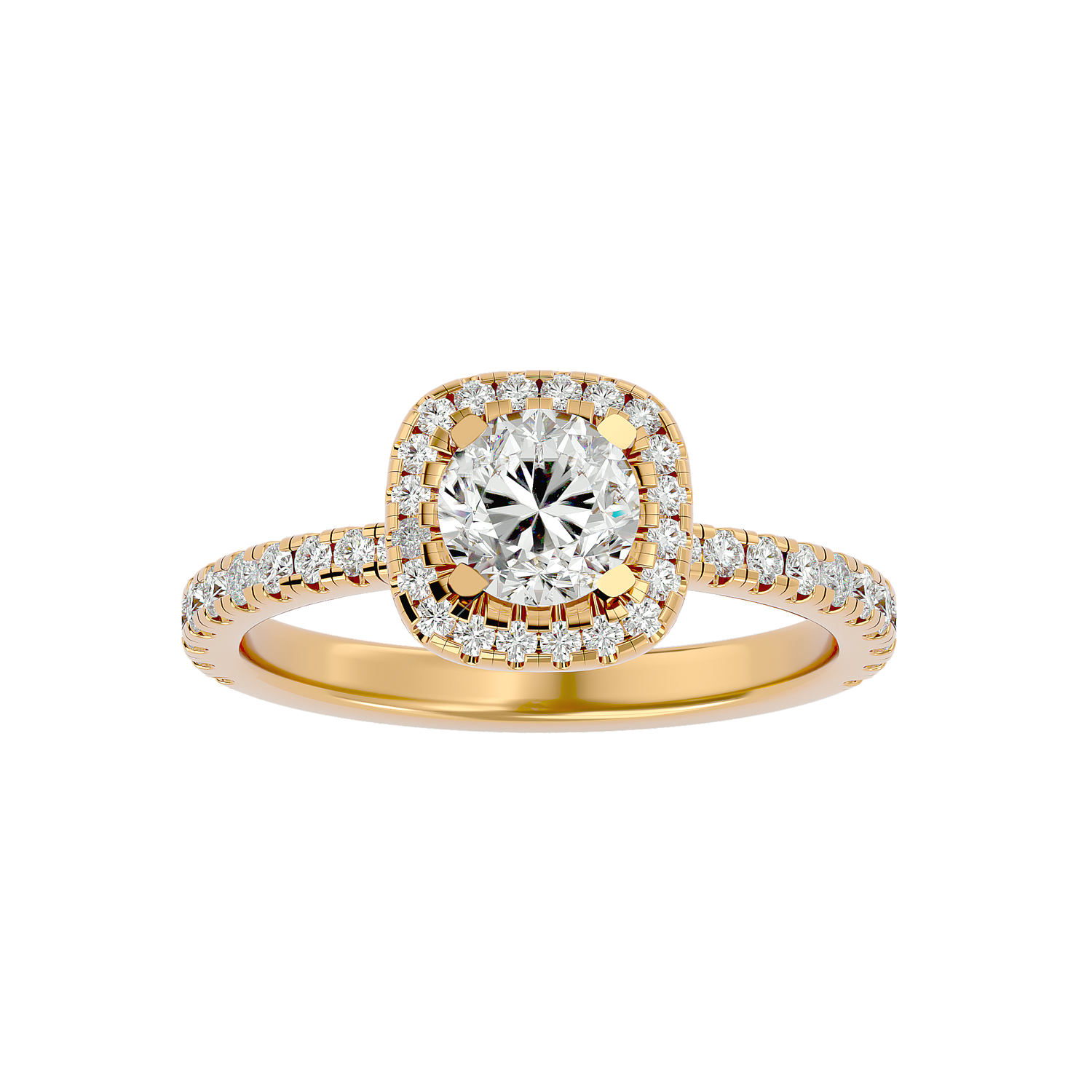 Violeta Round Solitaire Ring