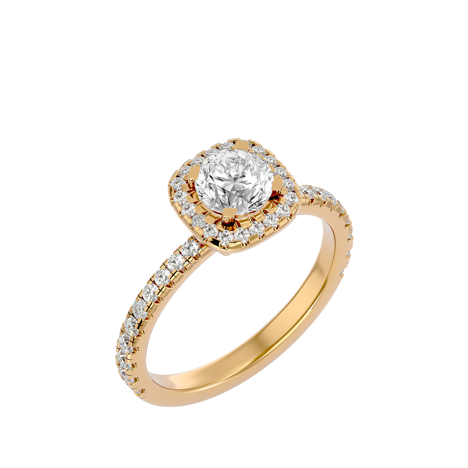 Violeta Round Solitaire Ring