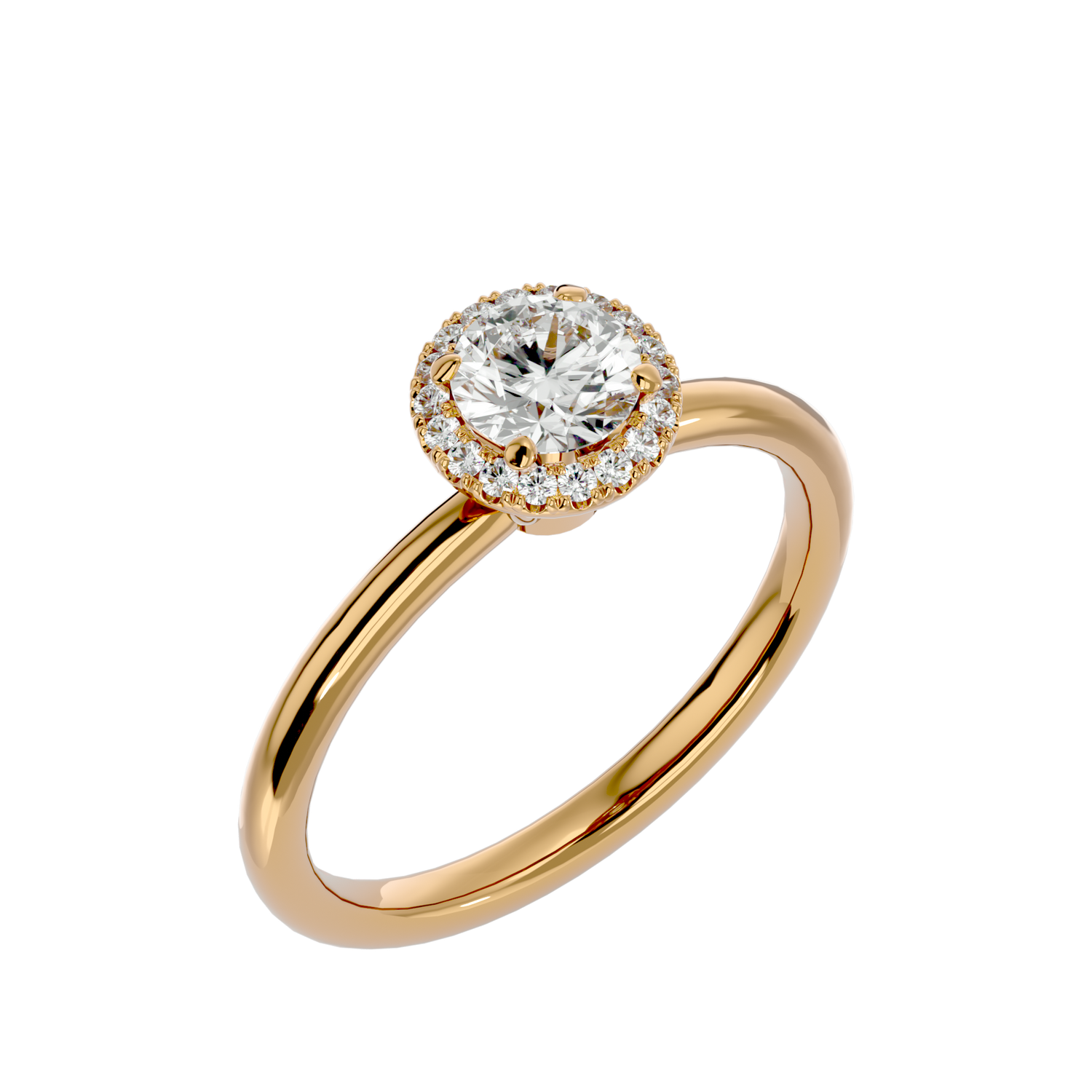 Lailah Round Solitaire Ring