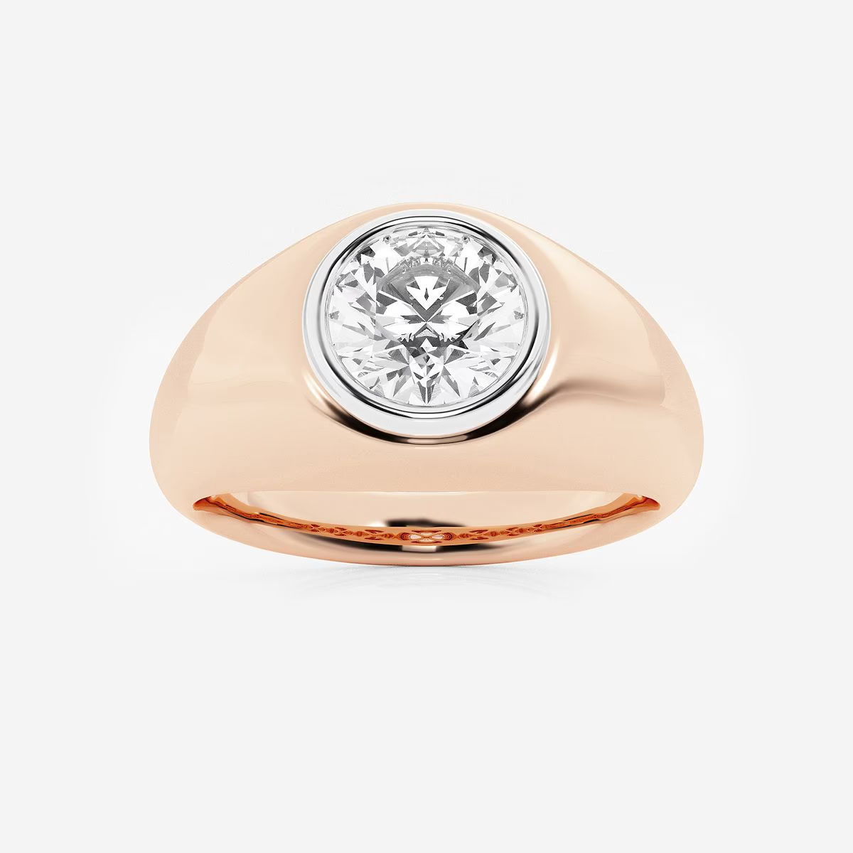 Gustav Solitaire Mens Ring