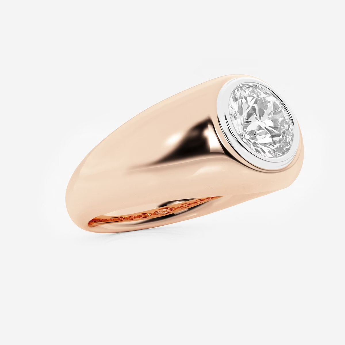 Gustav Solitaire Mens Ring