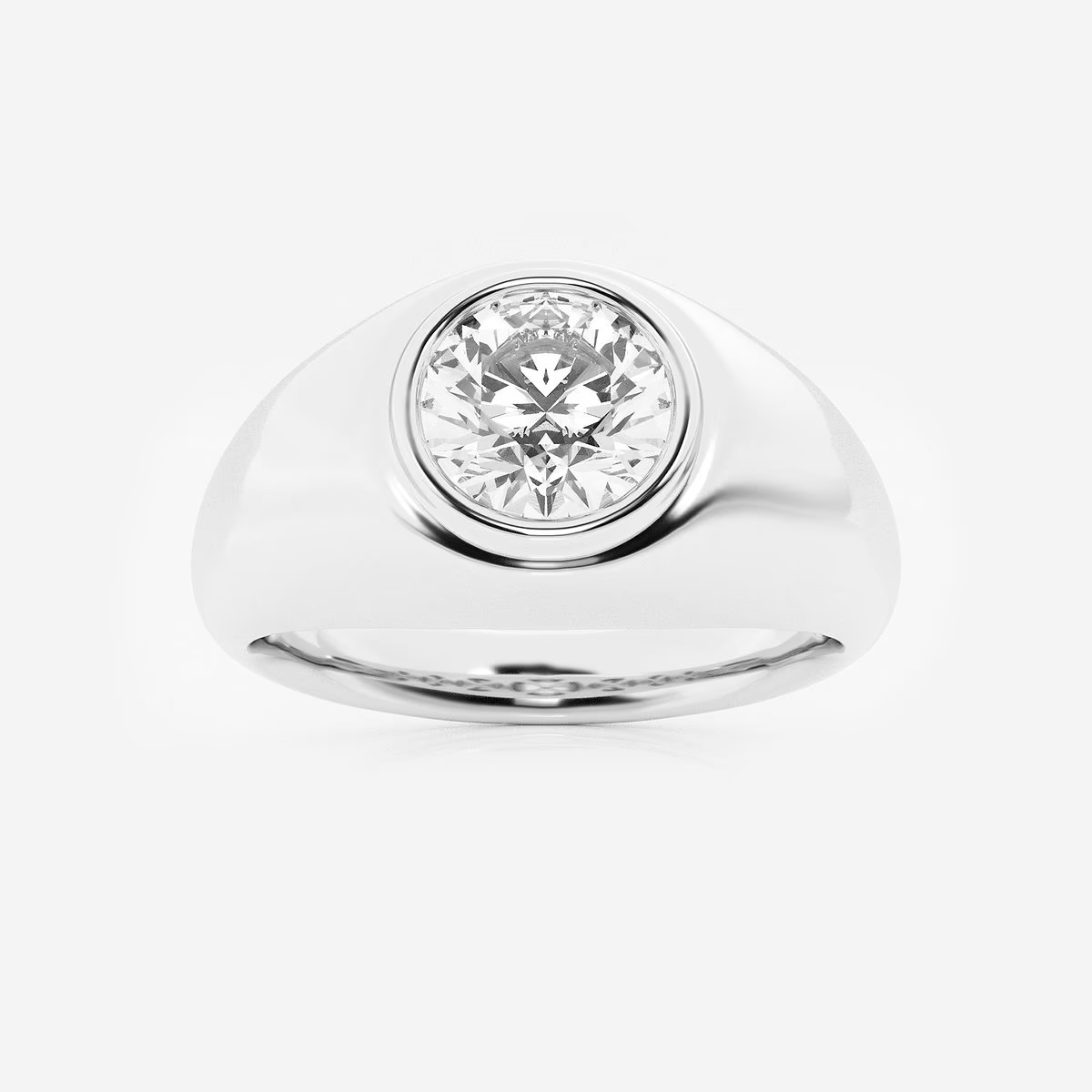 Gustav Solitaire Mens Ring