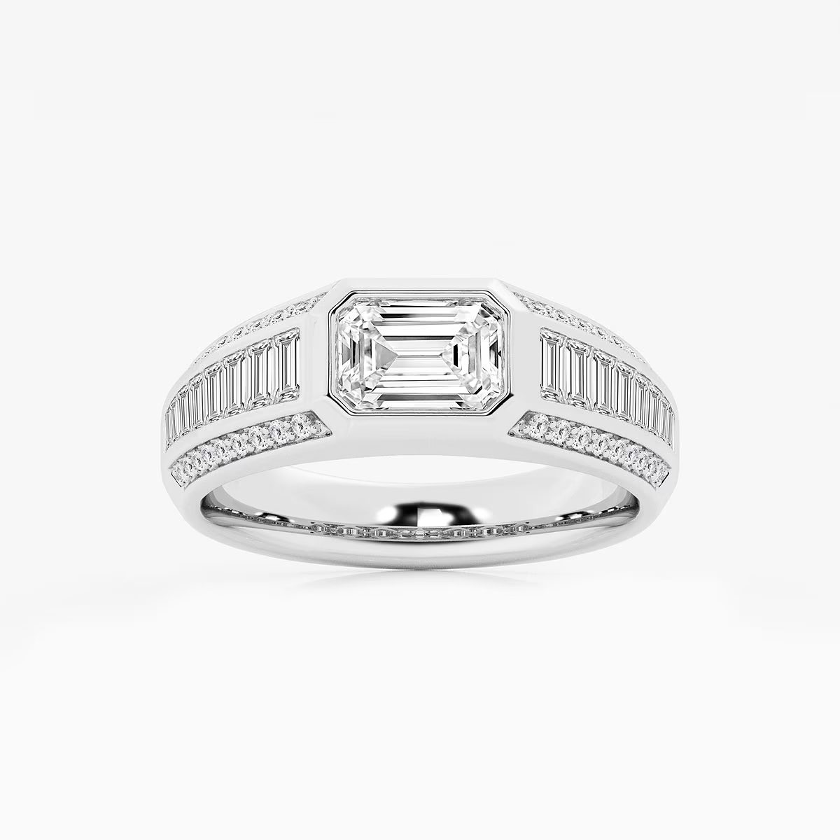 Geraldo Solitaire Mens Ring