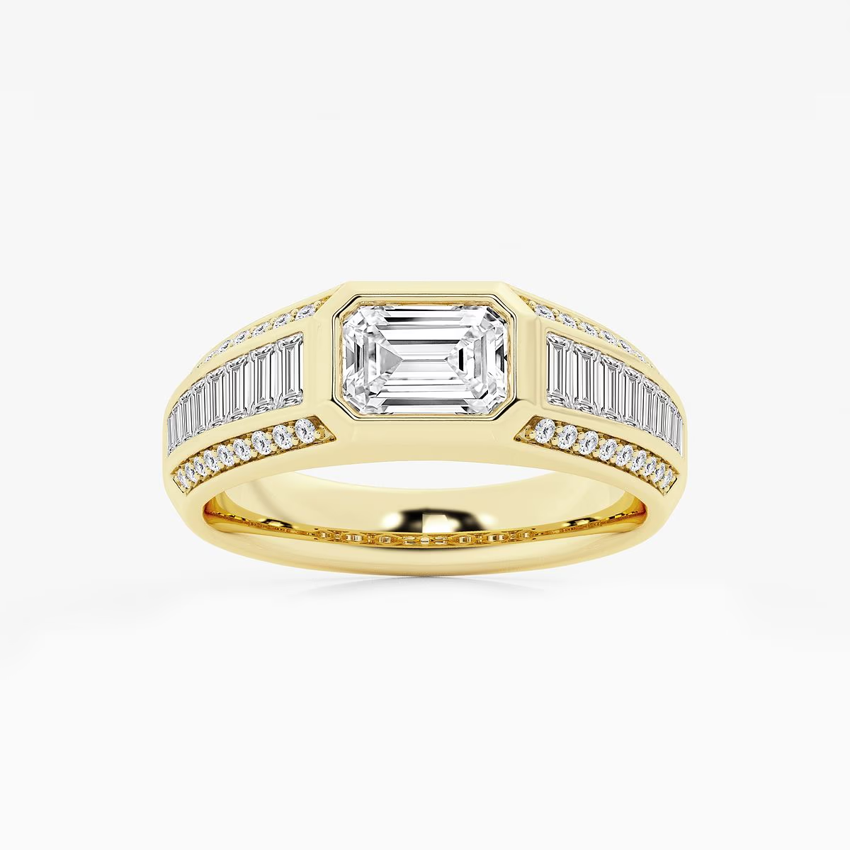 Geraldo Solitaire Mens Ring