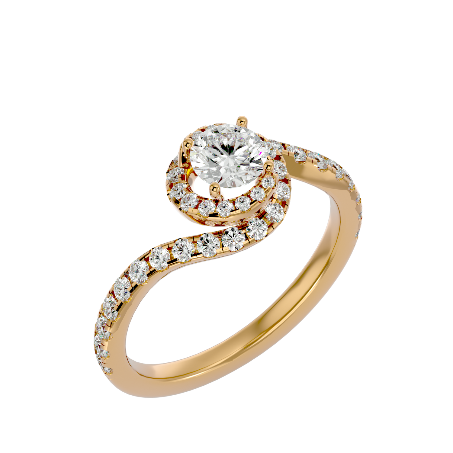 Queen Round Solitaire Ring