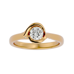 Calliope Round Solitaire Ring