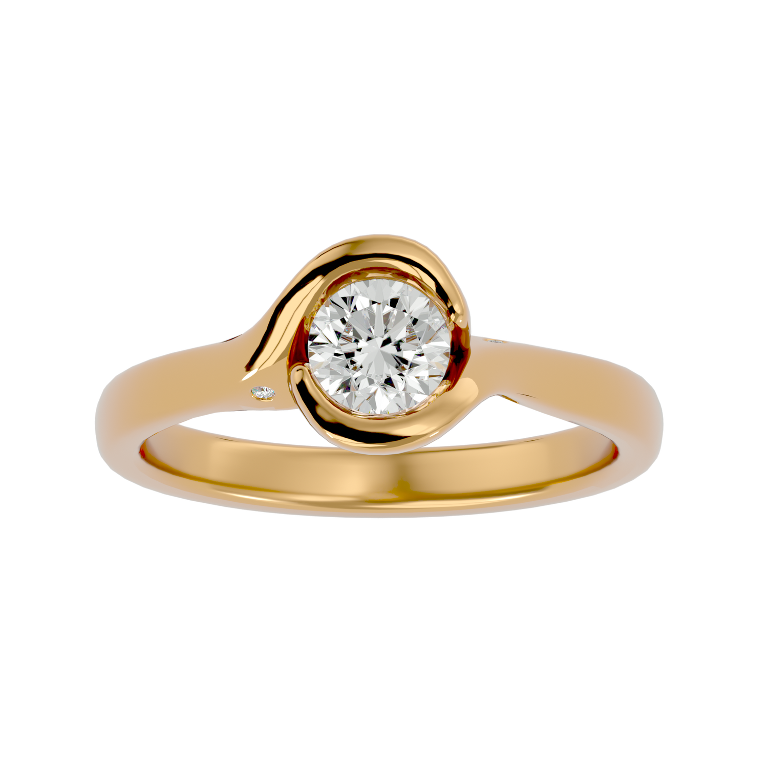 Calliope Round Solitaire Ring