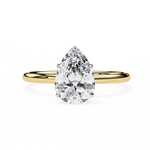 Zainab Pear Solitaire Ring