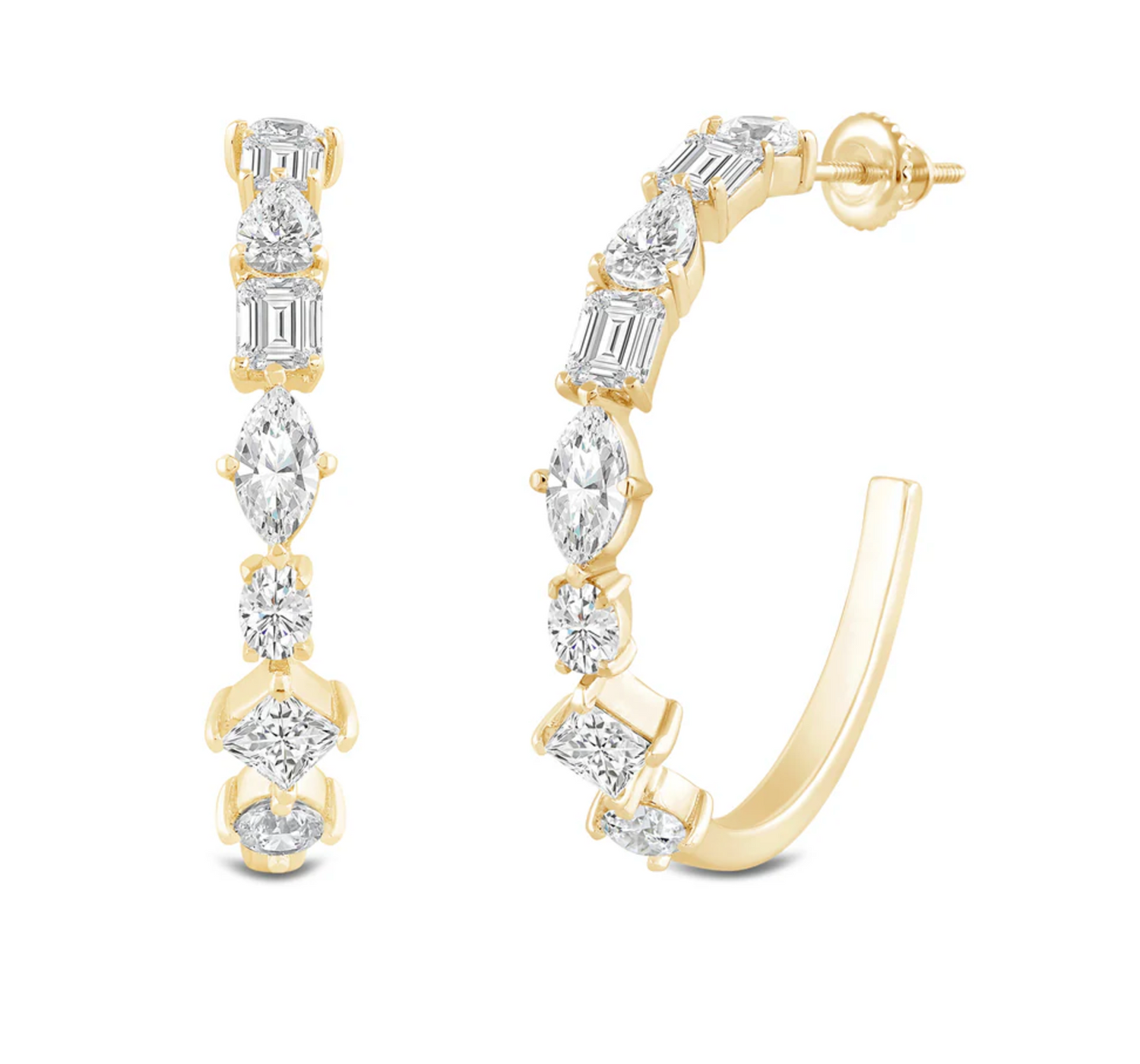 Amaris Diamond Hoops