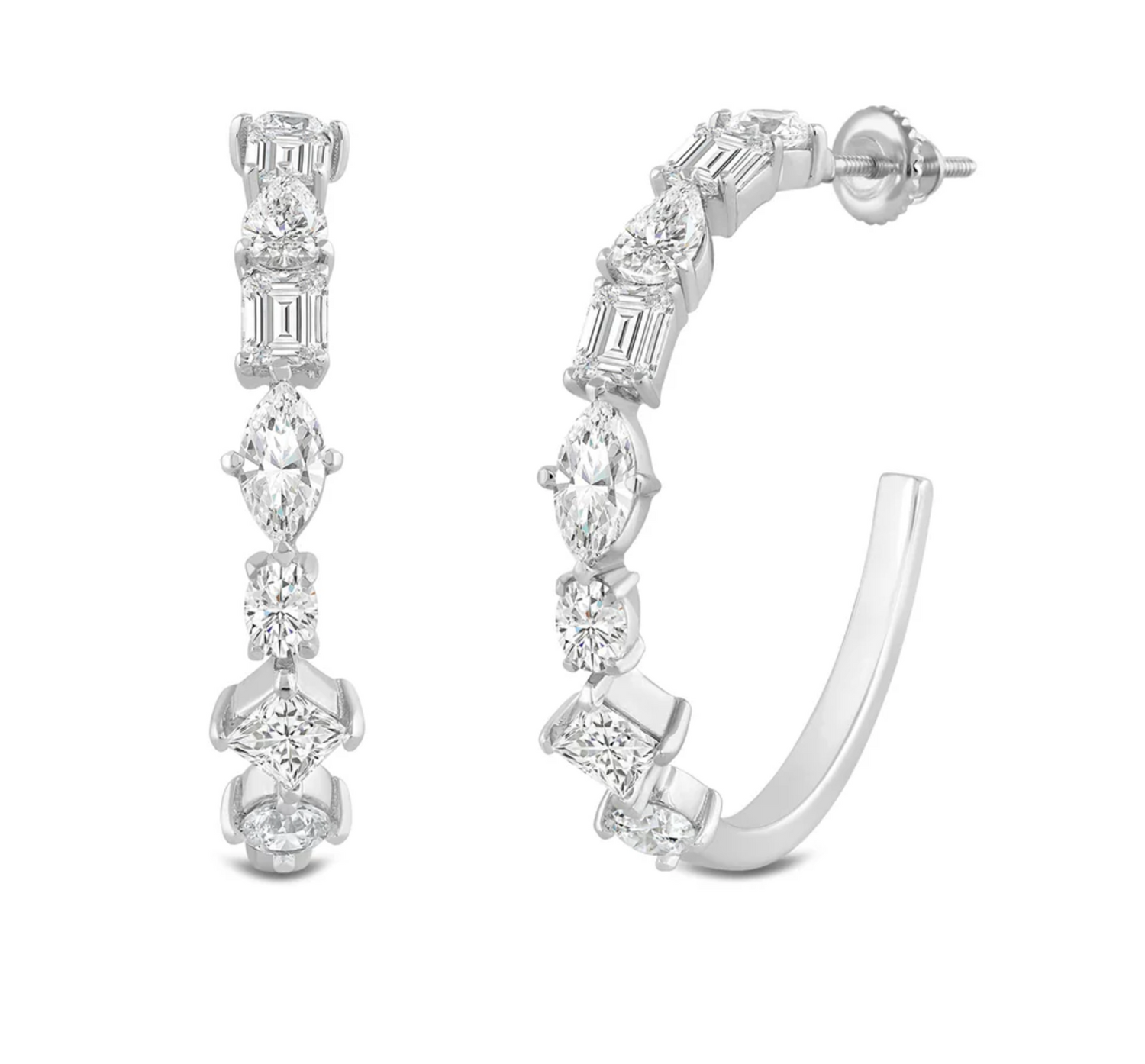 Amaris Diamond Hoops
