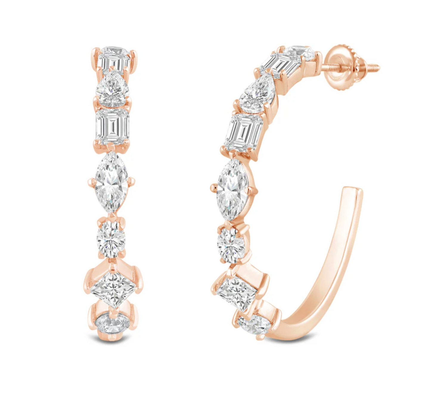 Amaris Diamond Hoops