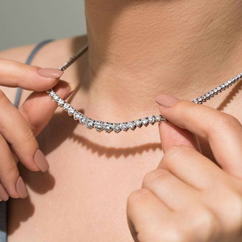 Solitaire Drop Diamond Necklace