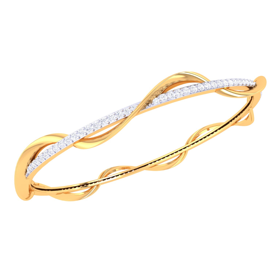 Ansley Single Line Solitaire Bangles