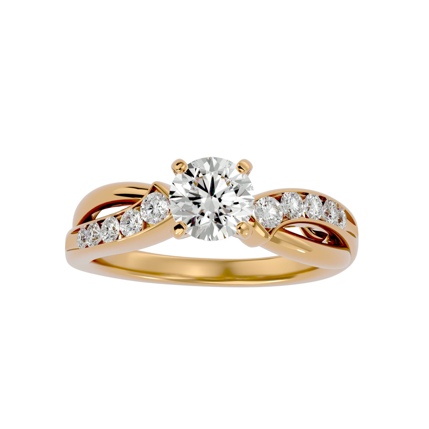 Itzayana Round Solitaire Ring