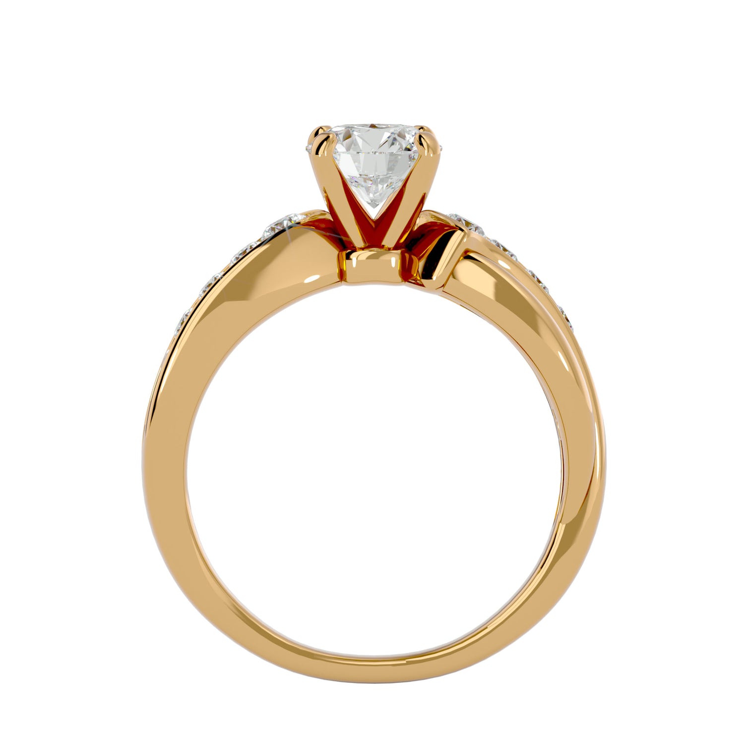 Itzayana Round Solitaire Ring