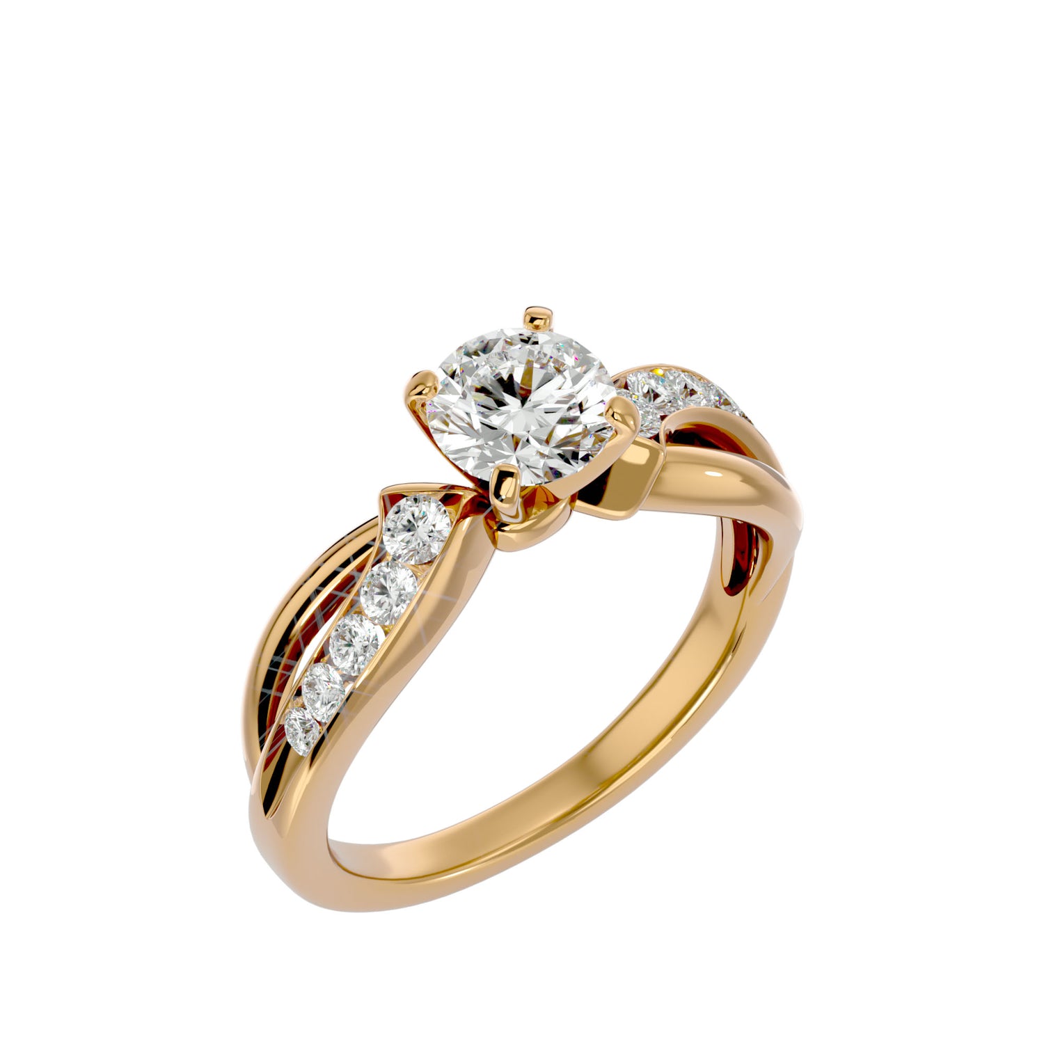 Itzayana Round Solitaire Ring