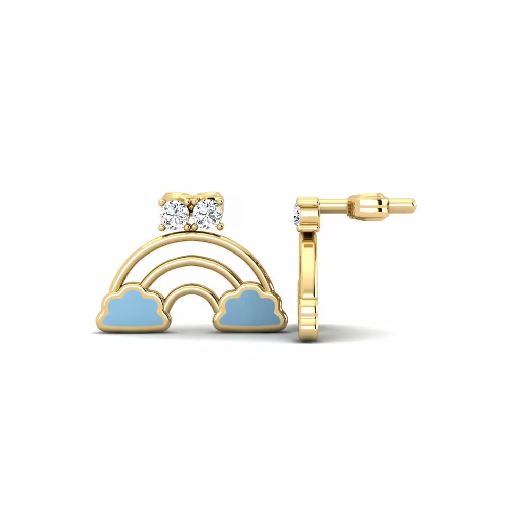 Rainbow Diamond Kids earrings