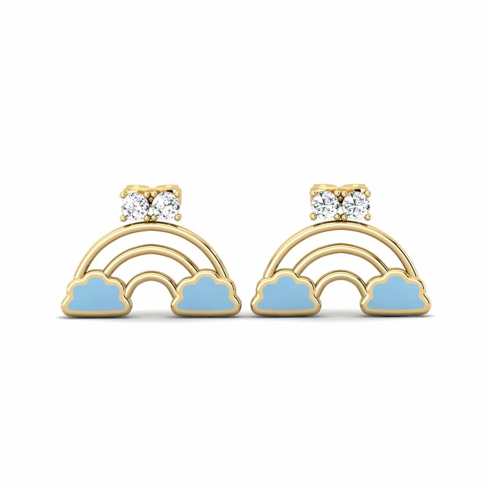 Rainbow Diamond Kids earrings