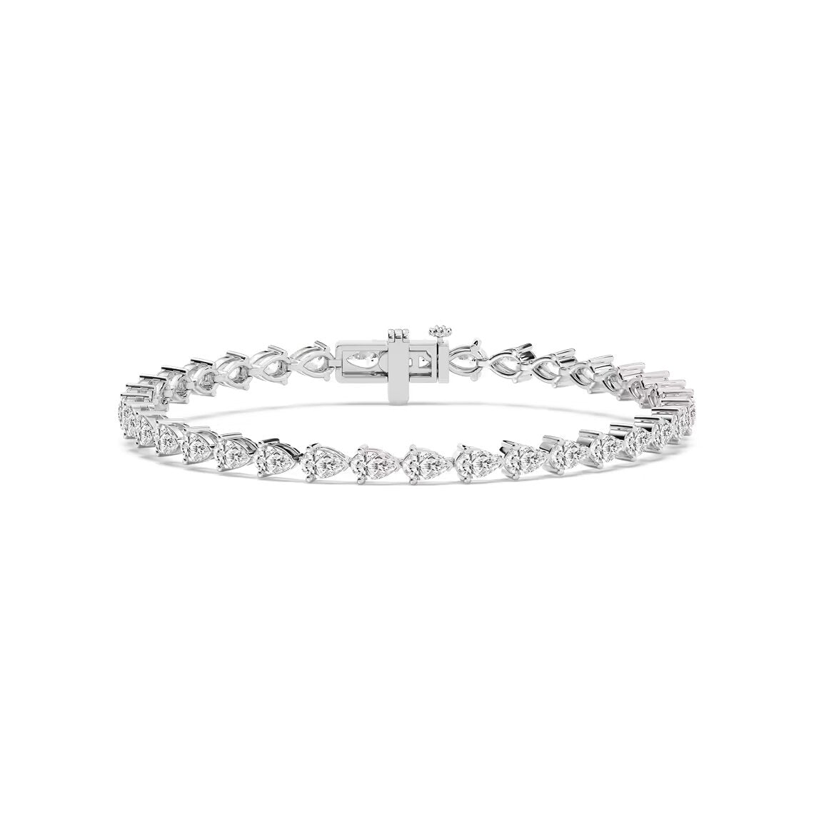 Pear Diamond Tennis Bracelet