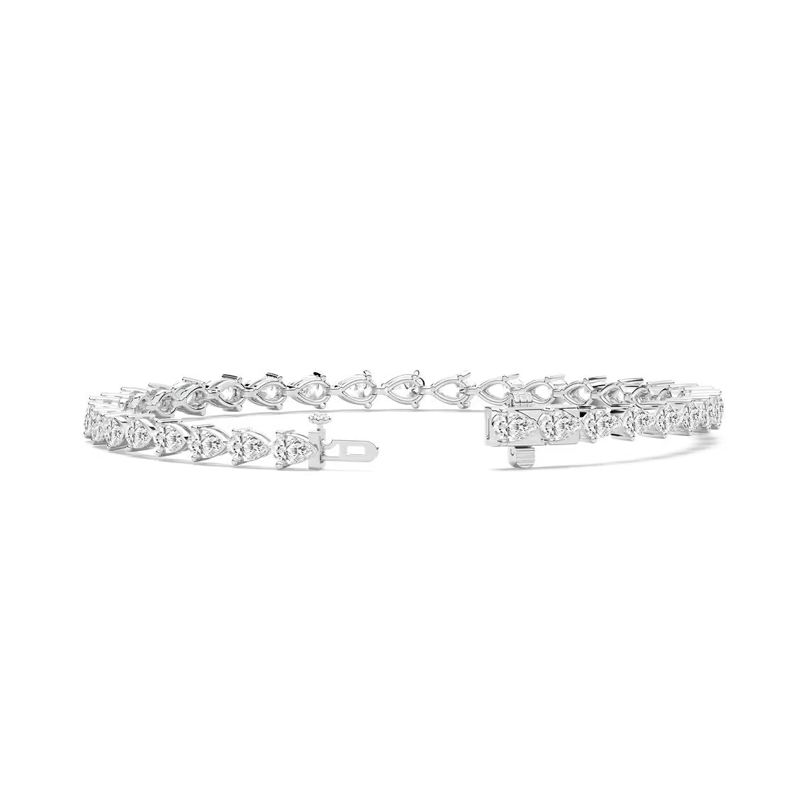Pear Diamond Tennis Bracelet