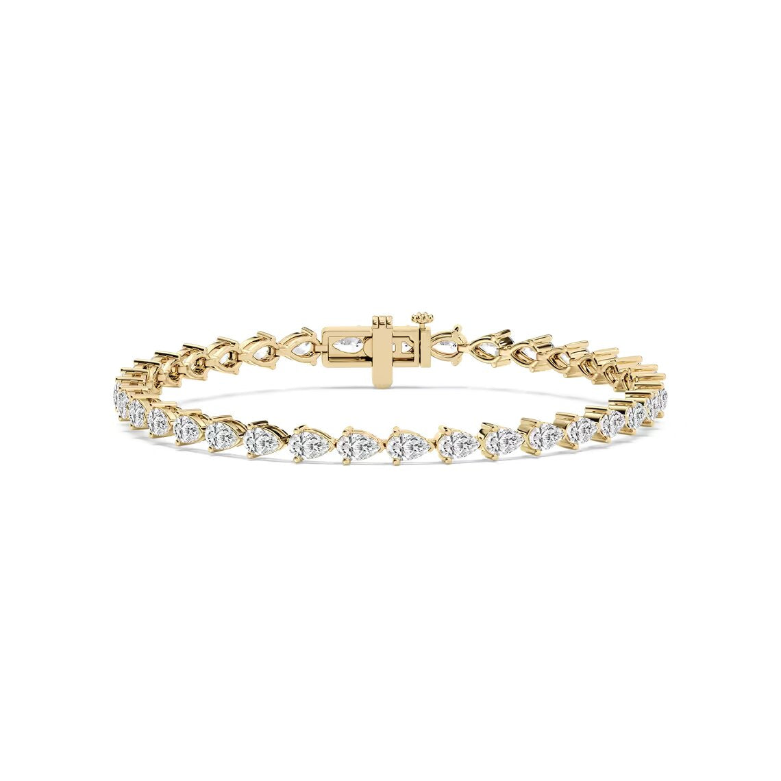 Pear Diamond Tennis Bracelet
