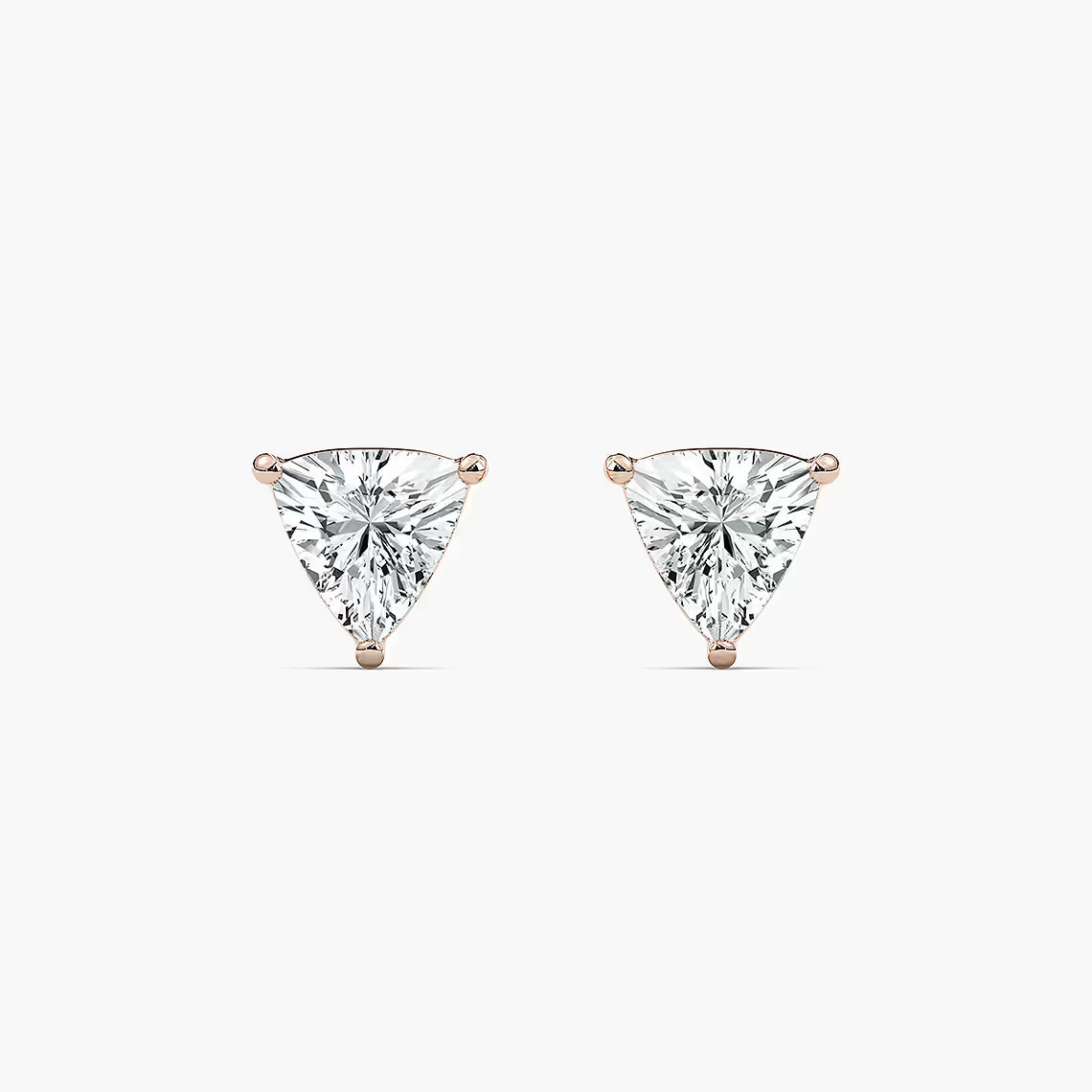 Trillion Diamond solitaire earrings