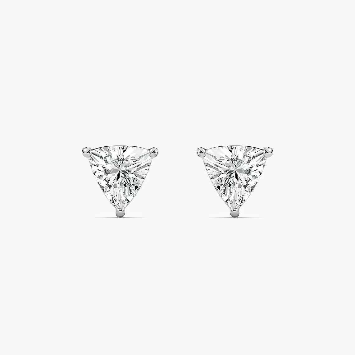 Trillion Diamond solitaire earrings