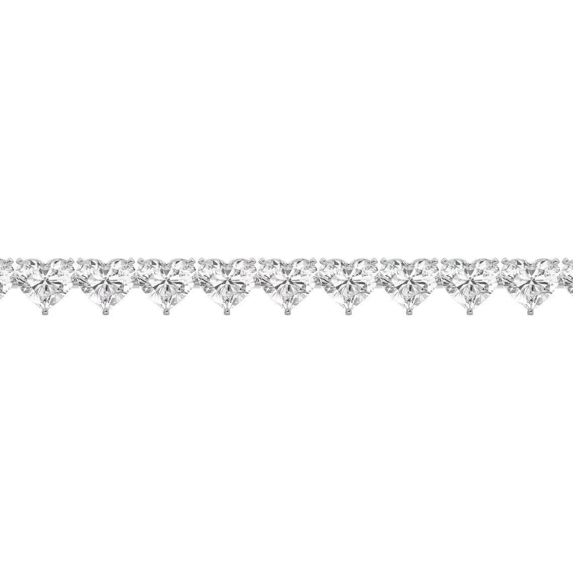 Heart Diamond Tennis Bracelet