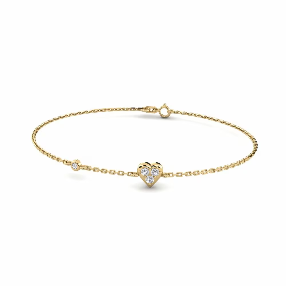 Heart Diamond Kids Bracelet