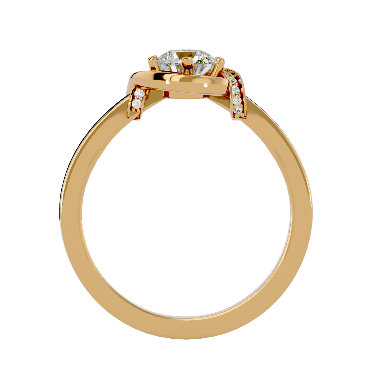 Amia Round Solitaire Ring