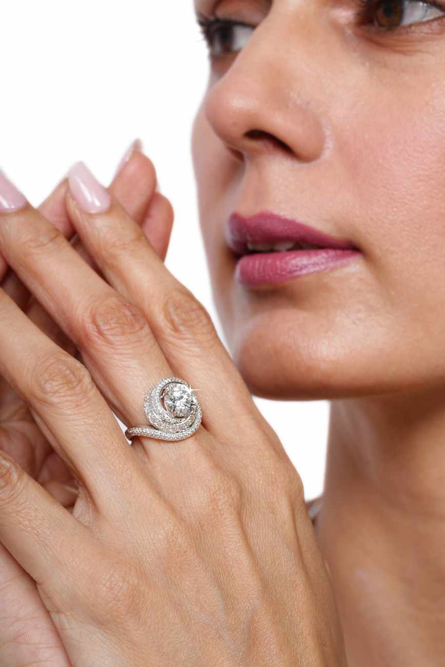 Round Swirl Ring