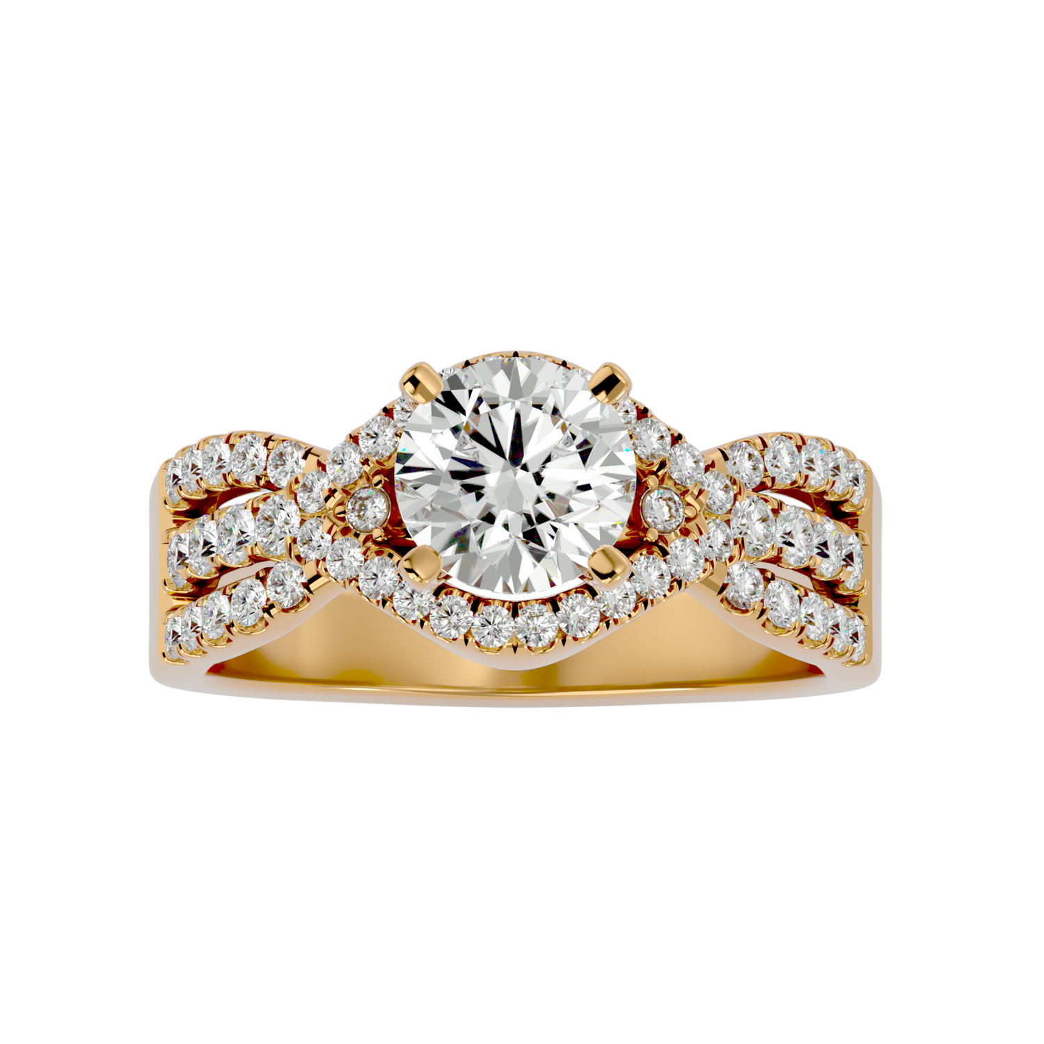 Zaria Round Solitaire Ring